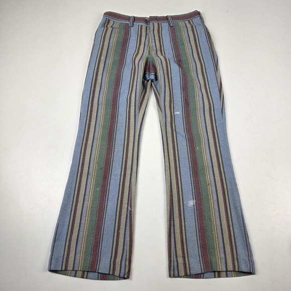 Levi's Other - Vintage Levi's Sta-Prest Dress Pants Mens 30x28 Multicolor Stripe Slacks 70s